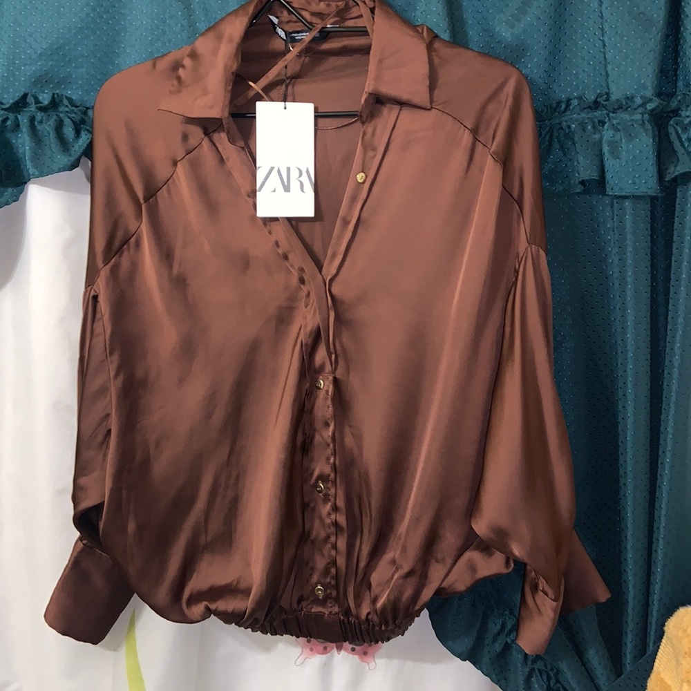 Zara Button Blouse
